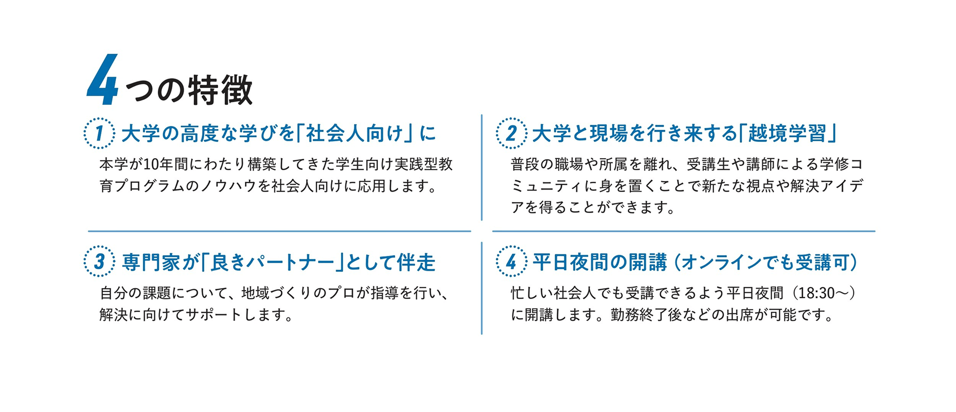 4つの特徴