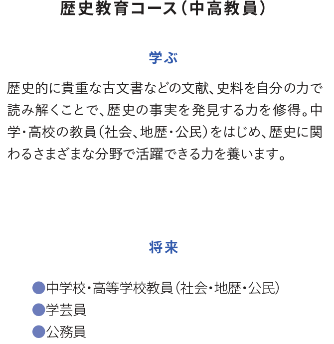 国史教育コース